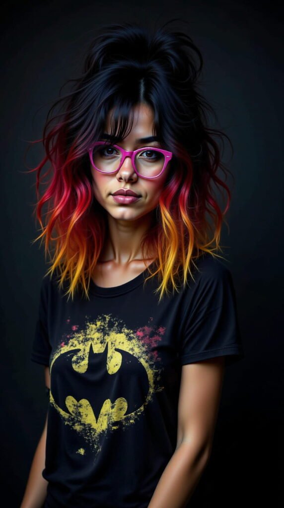 ROCIO MIRANDOTE CON CAMISETA DE BATMAN